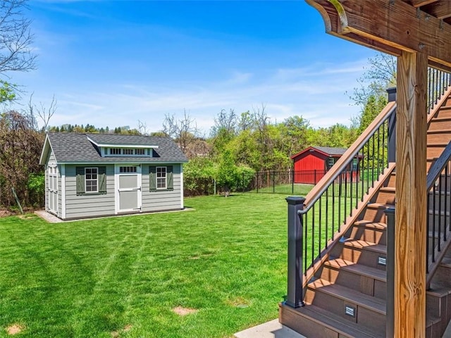 2707 Country Club Dr, Robinson Twp, PA 15205 - view of yard featuring stairway and an outdoor structure