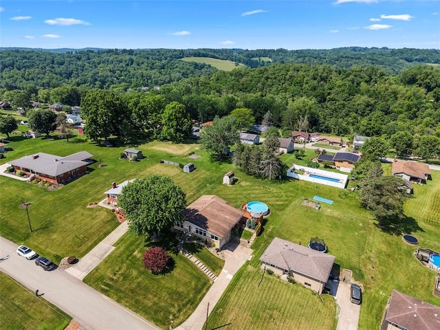 367 Crescent Dr, Canton Twp, PA 15301 - aerial view of residential area featuring a heavily wooded area