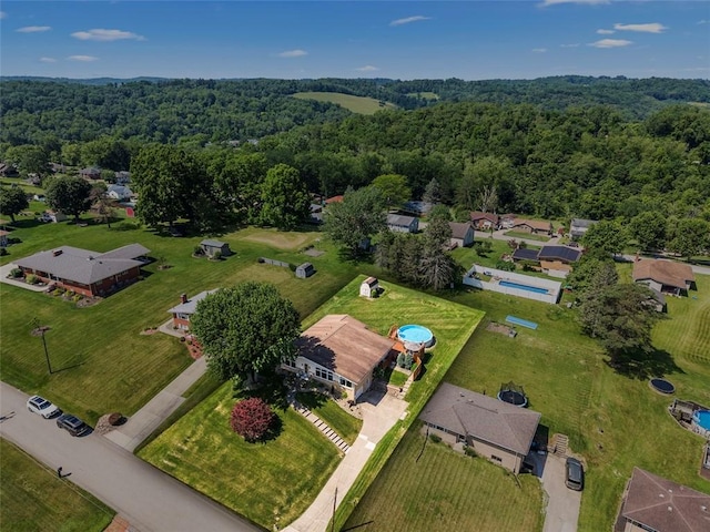 367 Crescent Dr, Canton Twp, PA 15301 - aerial overview of property's location featuring a heavily wooded area and nearby suburban area