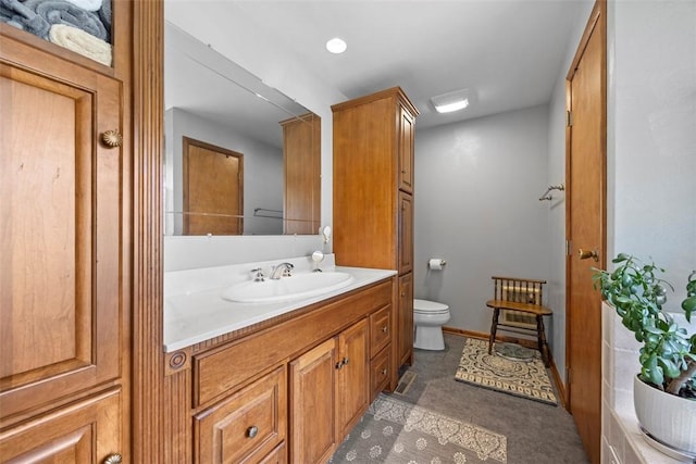 367 Crescent Dr, Canton Twp, PA 15301 - bathroom featuring vanity and toilet