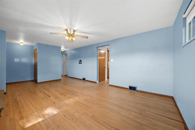 3960 Millers Run Rd, Cecil, PA 15057 - spare room featuring light wood-style floors and a ceiling fan