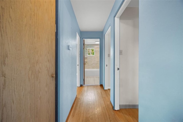 3960 Millers Run Rd, Cecil, PA 15057 - corridor featuring hardwood / wood-style flooring and baseboards