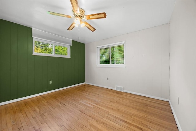 3960 Millers Run Rd, Cecil, PA 15057 - spare room featuring light wood-style flooring and a ceiling fan