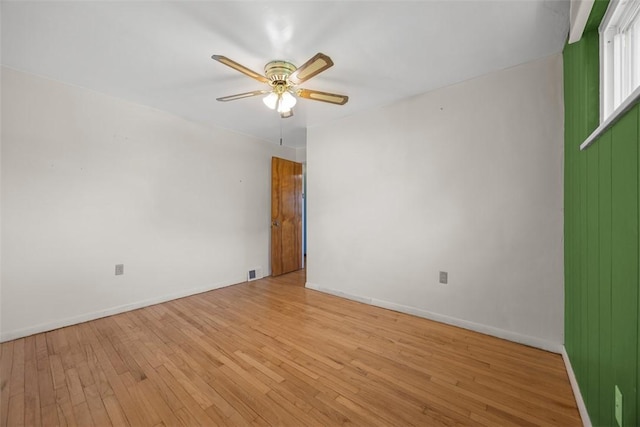 3960 Millers Run Rd, Cecil, PA 15057 - empty room featuring ceiling fan and hardwood / wood-style floors