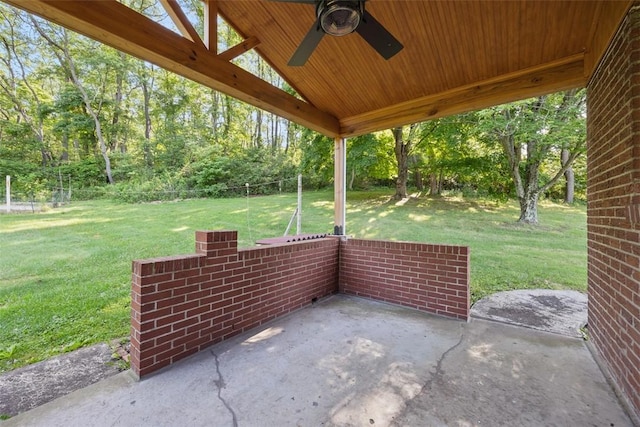 3960 Millers Run Rd, Cecil, PA 15057 - view of patio with ceiling fan