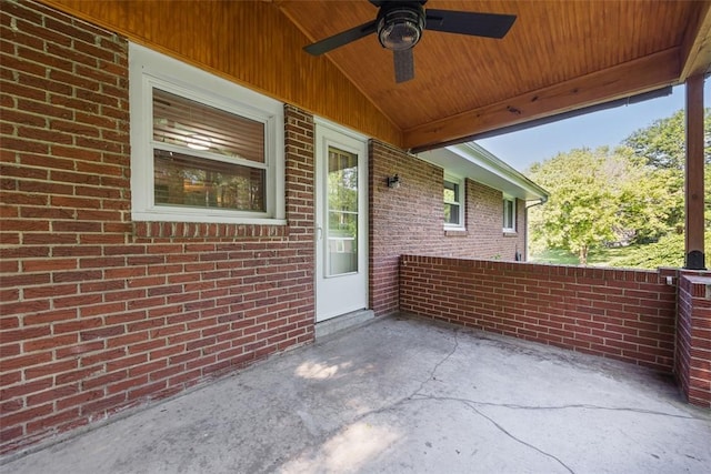 3960 Millers Run Rd, Cecil, PA 15057 - view of patio / terrace with ceiling fan
