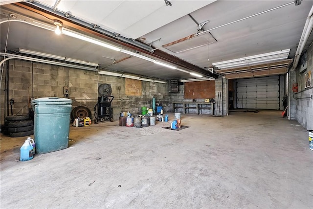14 Denamen B Dr, West Middlesex Boro, PA 16159 - garage featuring concrete block wall