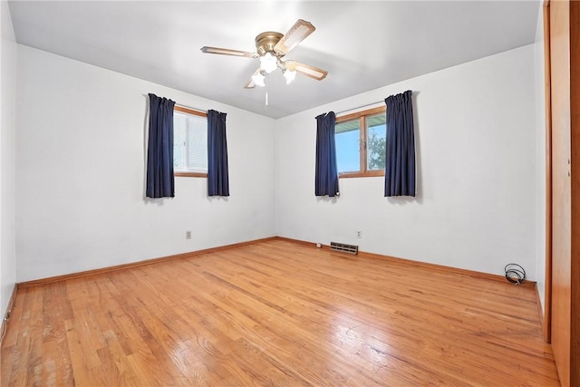14 Denamen B Dr, West Middlesex Boro, PA 16159 - empty room with light wood-type flooring and ceiling fan