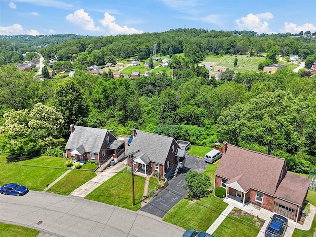 2534 Jefferson Ave, West Mifflin, PA 15122 - aerial perspective of suburban area featuring a heavily wooded area