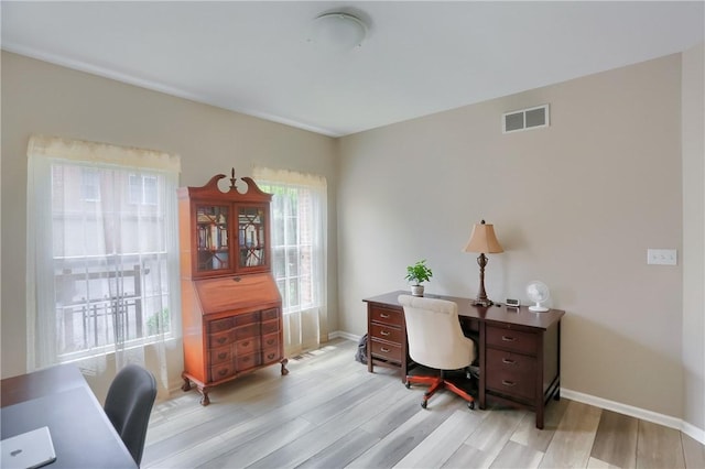 135 Linden Ct, Seven Fields Boro, PA 16046 - home office with light wood-type flooring