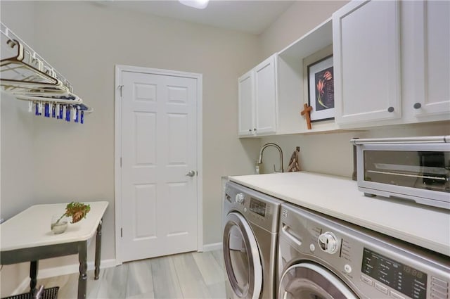 135 Linden Ct, Seven Fields Boro, PA 16046 - laundry room featuring cabinet space and separate washer and dryer