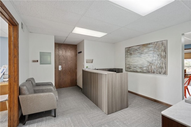 200 Commerce Dr Unit 210, Moon/Crescent Twp, PA 15108 - reception with a drop ceiling and electric panel