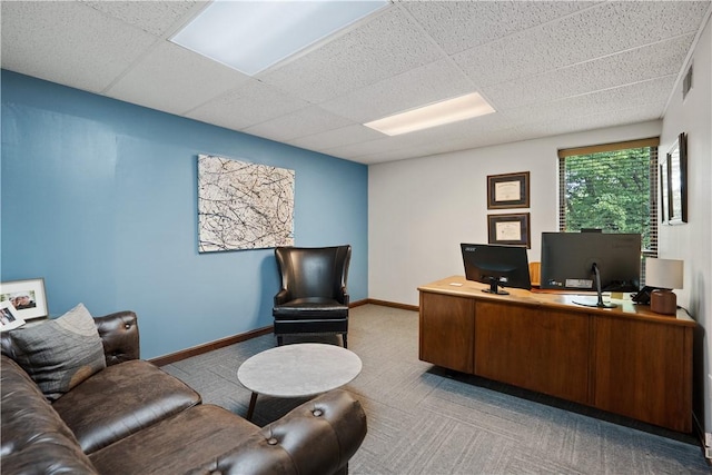 200 Commerce Dr Unit 210, Moon/Crescent Twp, PA 15108 - home office with carpet and a drop ceiling