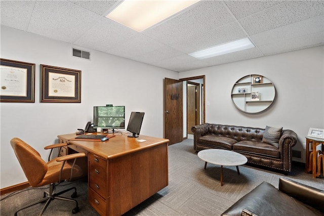 200 Commerce Dr Unit 210, Moon/Crescent Twp, PA 15108 - home office with a drop ceiling and carpet flooring