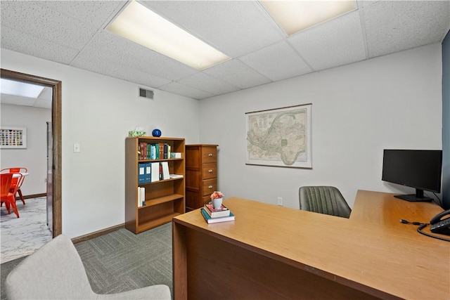 200 Commerce Dr Unit 210, Moon/Crescent Twp, PA 15108 - home office with carpet and a drop ceiling