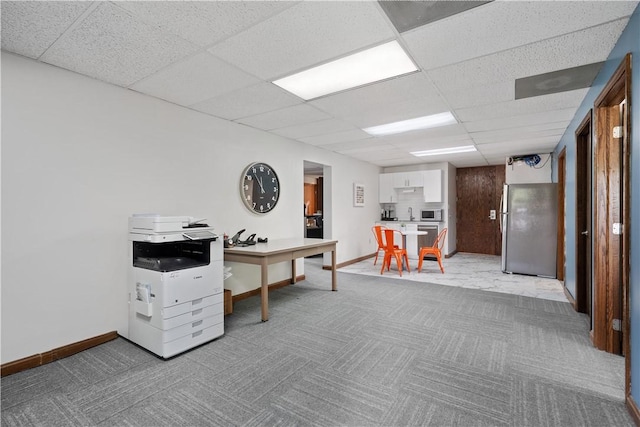 200 Commerce Dr Unit 210, Moon/Crescent Twp, PA 15108 - home office featuring a drop ceiling and light carpet