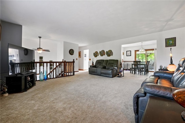 236 Fredonia Rd, Hempfield Twp Mer, PA 16125 - carpeted living room with ceiling fan