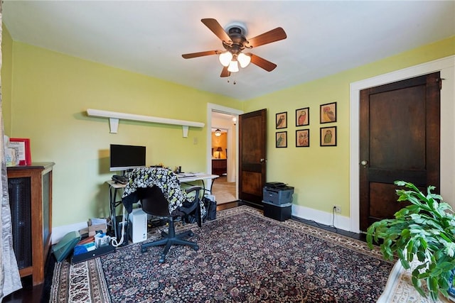 35 Pleasant Valley Rd, Hempfield Twp Wml, PA 15644 - office space with baseboards and ceiling fan