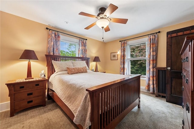 35 Pleasant Valley Rd, Hempfield Twp Wml, PA 15644 - bedroom featuring light carpet and ceiling fan