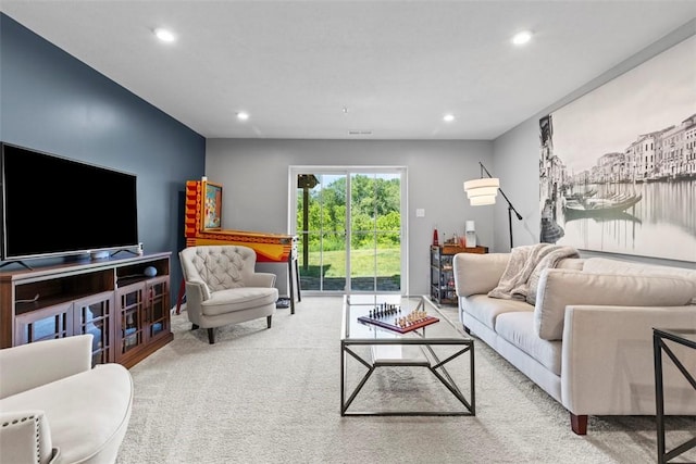 134 Black Oak Ln, Cecil, PA 15057 - carpeted living room featuring recessed lighting
