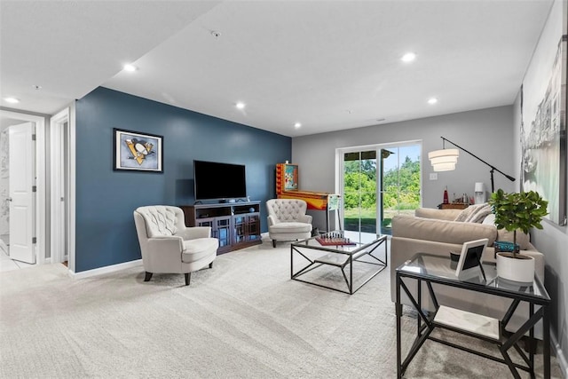 134 Black Oak Ln, Cecil, PA 15057 - living room with light carpet and recessed lighting