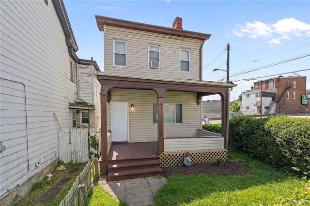 116 Walter, Allentown, PA 15210 - view of front of house featuring a porch and a chimney