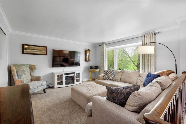 1116 Mcgovern Rd, Chartiers, PA 15342 - living area with crown molding and carpet