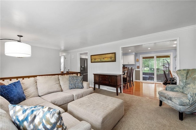 1116 Mcgovern Rd, Chartiers, PA 15342 - living area with light colored carpet and ornamental molding