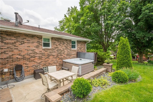 1116 Mcgovern Rd, Chartiers, PA 15342 - view of patio featuring a hot tub and outdoor dining space