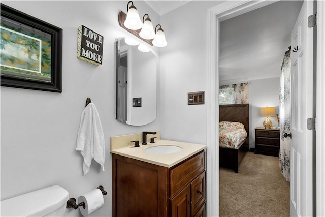 1116 Mcgovern Rd, Chartiers, PA 15342 - ensuite bathroom featuring vanity and ornamental molding