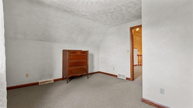753 Bullcreek, City Of But Se, PA 16002 - unfurnished room featuring lofted ceiling, a textured ceiling, and carpet floors