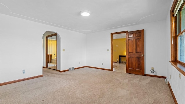 753 Bullcreek, City Of But Se, PA 16002 - spare room featuring carpet and arched walkways