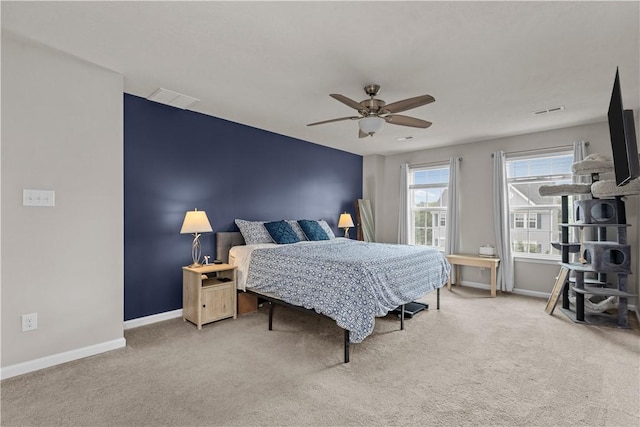 215 Saddle Ridge Dr, North Fayette, PA 15071 - bedroom featuring carpet floors and ceiling fan