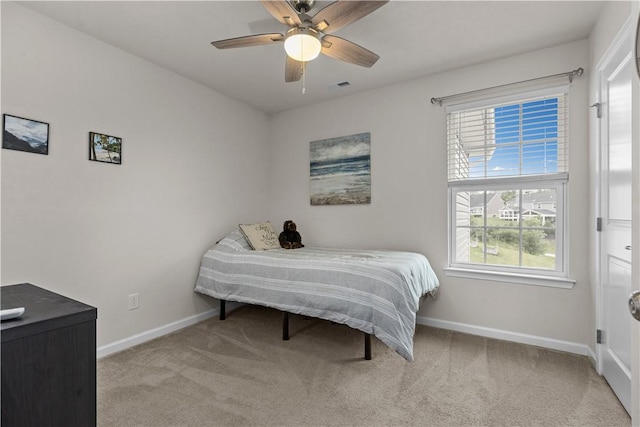 215 Saddle Ridge Dr, North Fayette, PA 15071 - bedroom featuring carpet flooring, multiple windows, and a ceiling fan