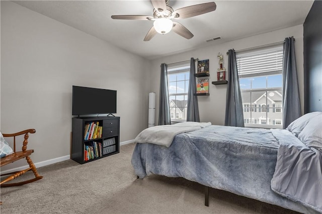 215 Saddle Ridge Dr, North Fayette, PA 15071 - carpeted bedroom featuring baseboards and ceiling fan