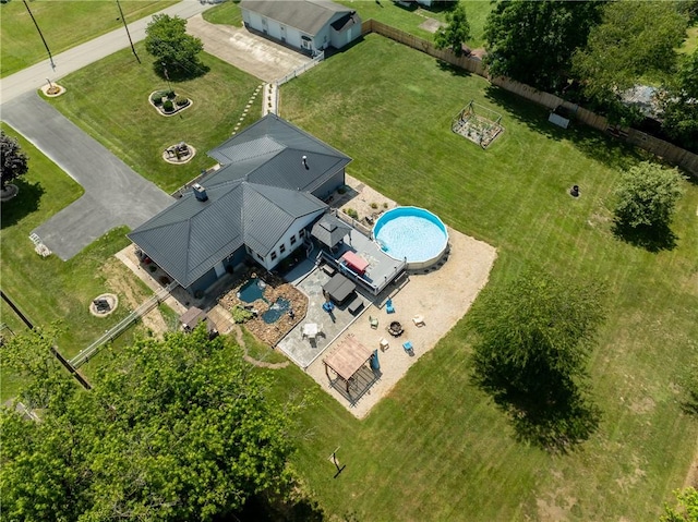 164 Seger Rd, Derry Twp, PA 15627 - view from above of property with a pool area