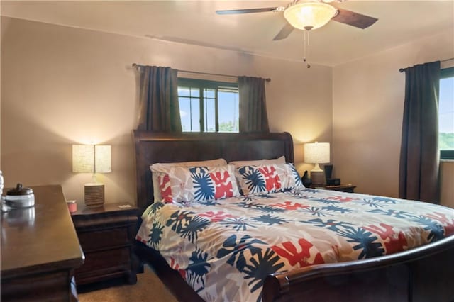 1402 Imperial Dr, Hopewell Twp Bea, PA 15001 - carpeted bedroom featuring multiple windows and a ceiling fan