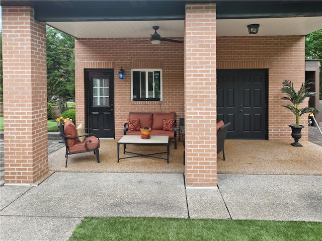 1402 Imperial Dr, Hopewell Twp Bea, PA 15001 - view of patio with ceiling fan