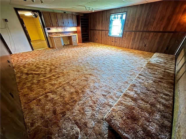133 Hamburg Rd, Delaware Twp, PA 16154 - interior space with wooden walls and carpet