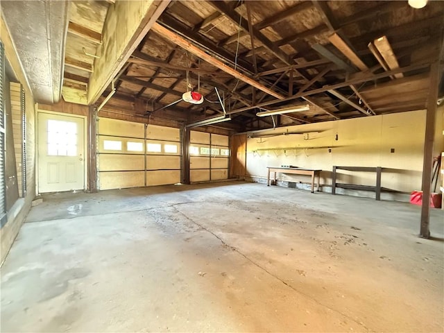 133 Hamburg Rd, Delaware Twp, PA 16154 - garage featuring a garage door opener
