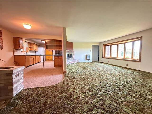 133 Hamburg Rd, Delaware Twp, PA 16154 - unfurnished living room featuring carpet floors