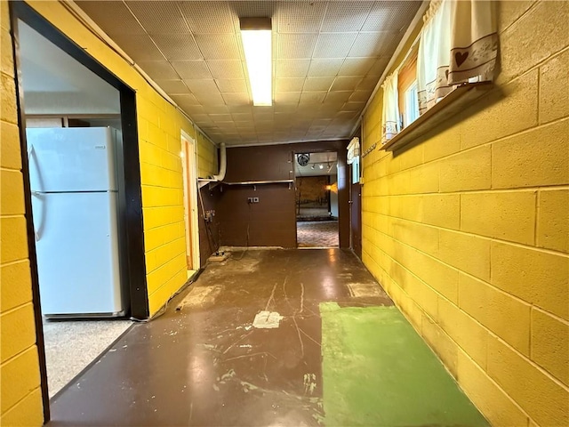 133 Hamburg Rd, Delaware Twp, PA 16154 - hall featuring concrete floors