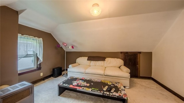 426 Saint Joseph St, Mount Oliver, PA 15210 - carpeted bedroom with vaulted ceiling and heating unit