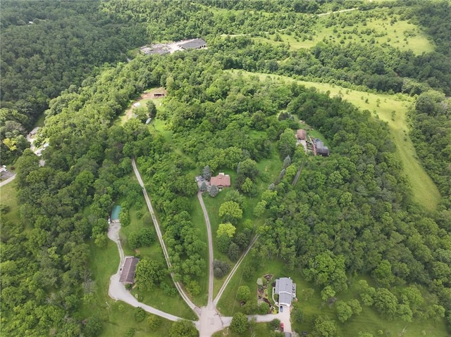 214 Labash Ln, Rostraver, PA 15012 - aerial overview of property's location with a heavily wooded area
