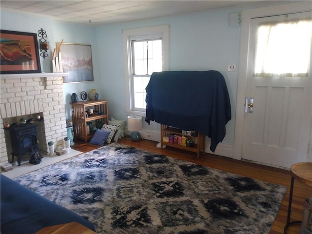 125 Bertha Ave, Donora, PA 15033 - living room featuring wood finished floors