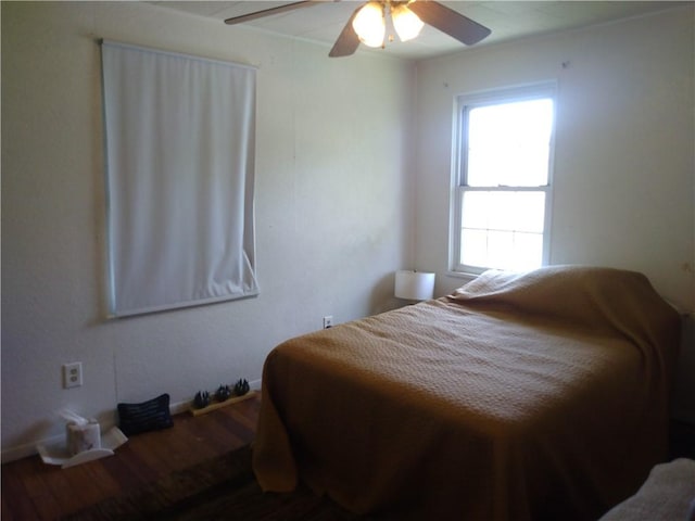 125 Bertha Ave, Donora, PA 15033 - bedroom with wood finished floors and ceiling fan