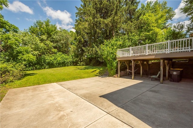 5934 Barnes Ave, Bethel Park, PA 15102 - view of patio / terrace with a deck
