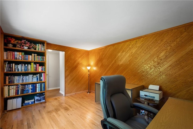 5934 Barnes Ave, Bethel Park, PA 15102 - office area with wood walls and wood finished floors