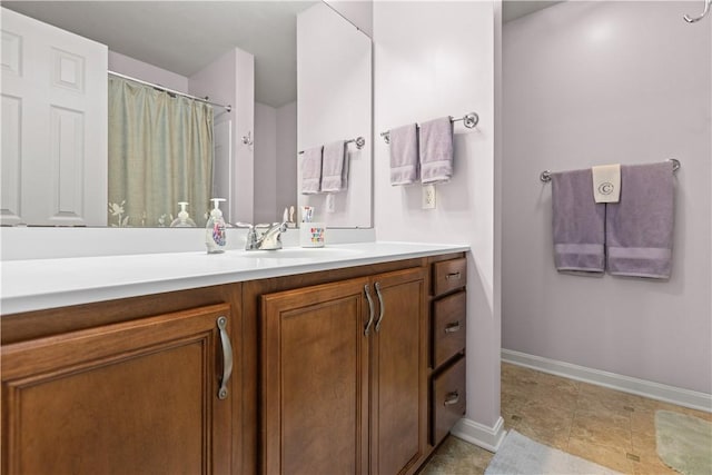 102 Castle View Dr, Kennedy Twp, PA 15136 - bathroom featuring vanity and curtained shower