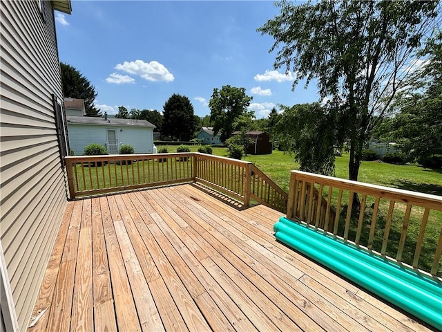 324 Hoover St, Saint Clair Twp, PA 15954 - wooden terrace with a yard